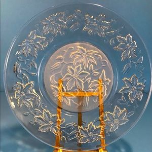 Princess House Fantasia 8” Crystal Fantasia Luncheon or Salad Plate Set of 2